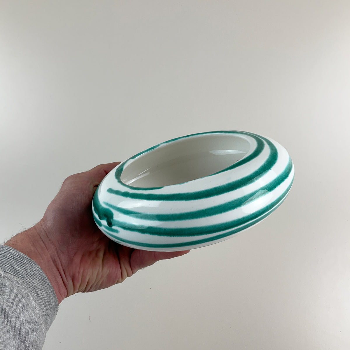 Gmundner Keramik Schüssel Grüngeflammt Ø20cm-Gmundner Keramik-olesstore-vintage-secondhand-shop-austria-österreich