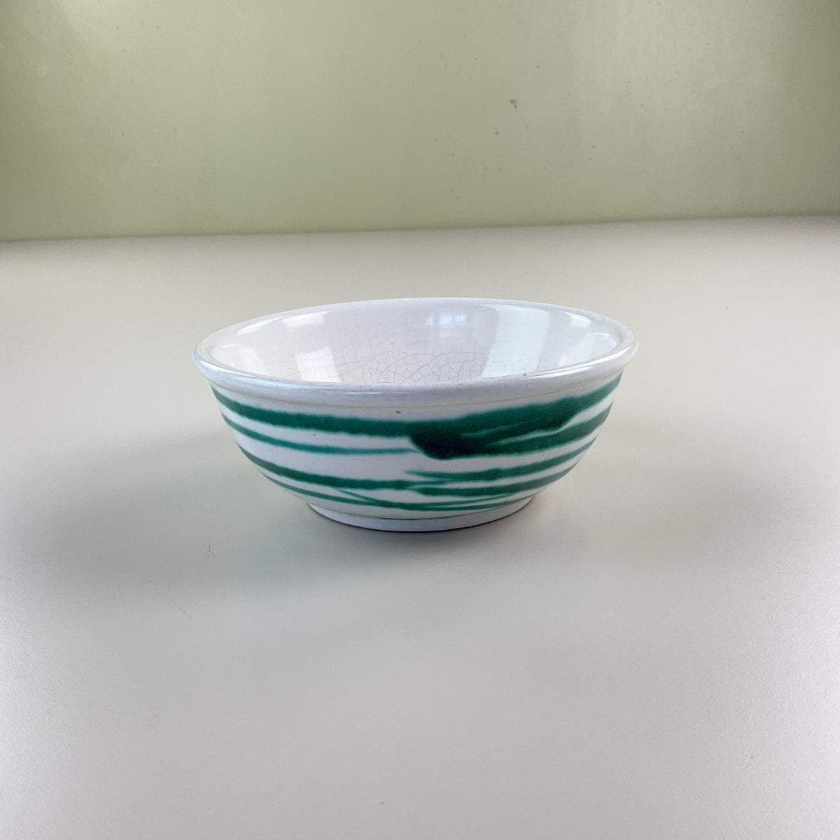 Gmundner Keramik Schüssel Grüngeflammt Ø17cm-Gmundner Keramik-olesstore-vintage-secondhand-shop-austria-österreich