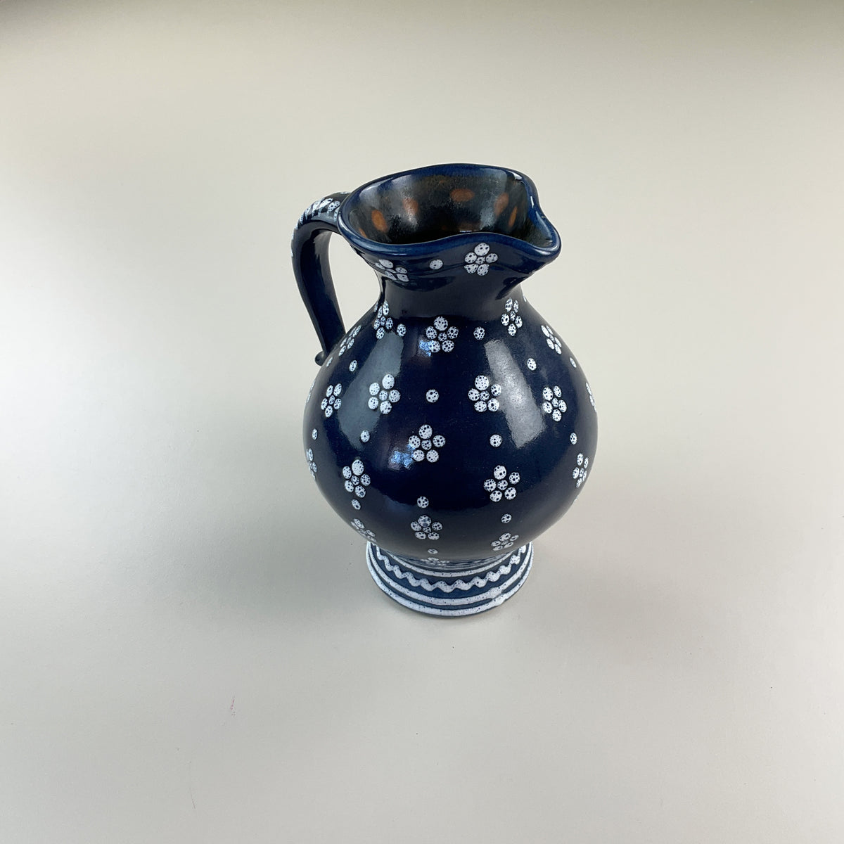 Gmundner Keramik Krug / Vase Dirndl Blau 19cm-Gmundner Keramik-olesstore-vintage-secondhand-shop-austria-österreich