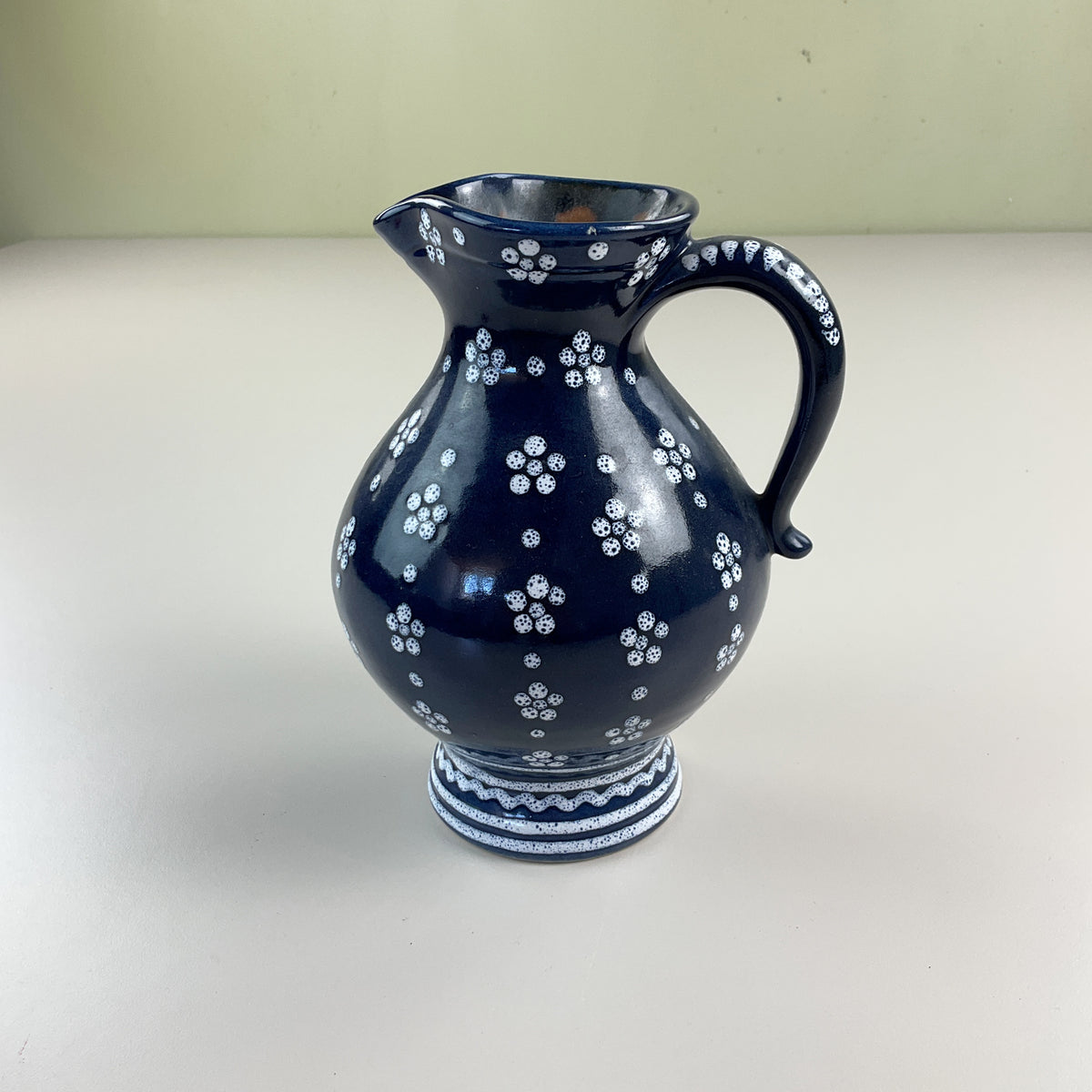 Gmundner Keramik Krug / Vase Dirndl Blau 19cm-Gmundner Keramik-olesstore-vintage-secondhand-shop-austria-österreich