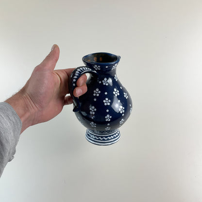 Gmundner Keramik Krug / Vase Dirndl Blau 19cm-Gmundner Keramik-olesstore-vintage-secondhand-shop-austria-österreich