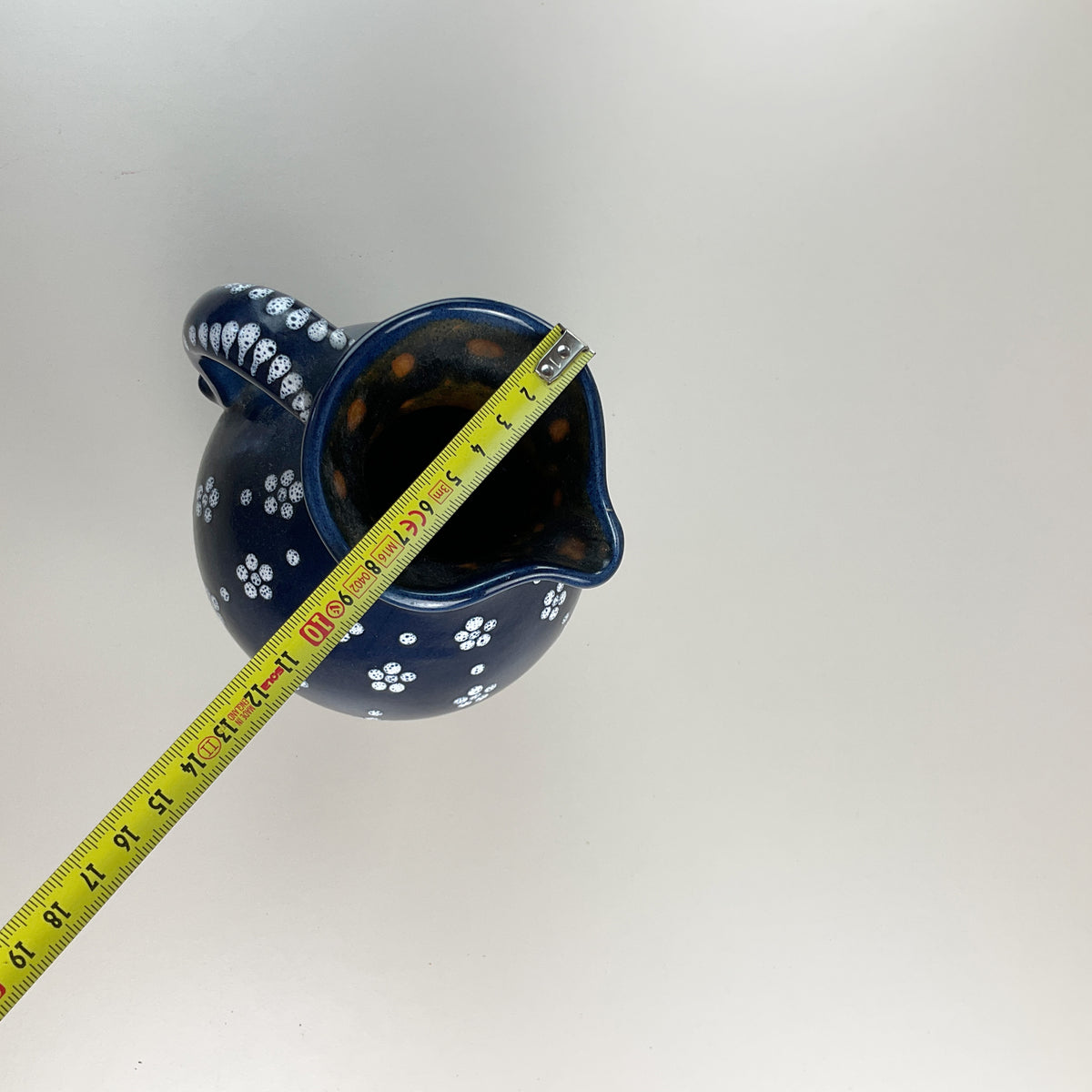 Gmundner Keramik Krug / Vase Dirndl Blau 19cm-Gmundner Keramik-olesstore-vintage-secondhand-shop-austria-österreich