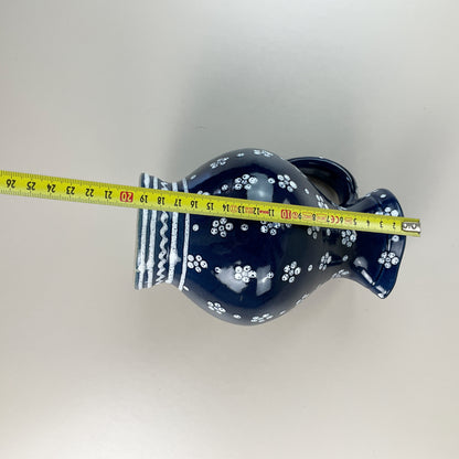 Gmundner Keramik Krug / Vase Dirndl Blau 19cm-Gmundner Keramik-olesstore-vintage-secondhand-shop-austria-österreich