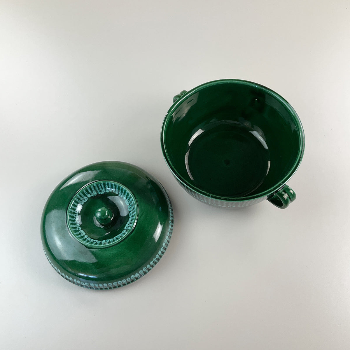 Gmundner Keramik Gudrun Wittke-Baudisch Topf mit Deckel 19cm-Gmundner Keramik-olesstore-vintage-secondhand-shop-austria-österreich