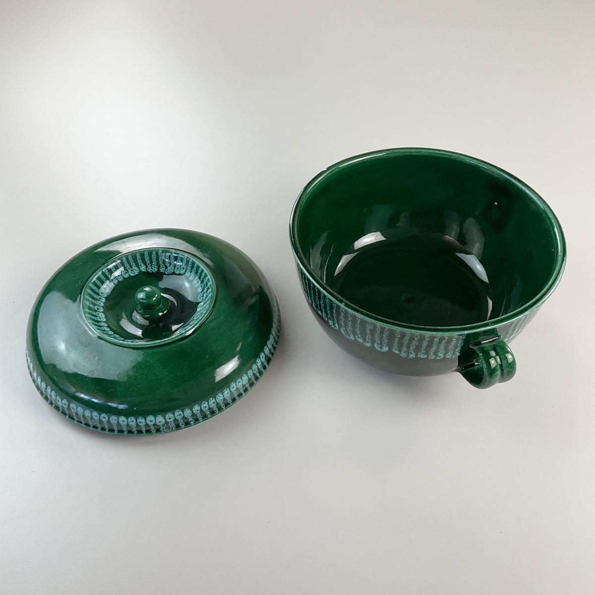 Gmundner Keramik Gudrun Wittke-Baudisch Topf mit Deckel 19cm-Gmundner Keramik-olesstore-vintage-secondhand-shop-austria-österreich