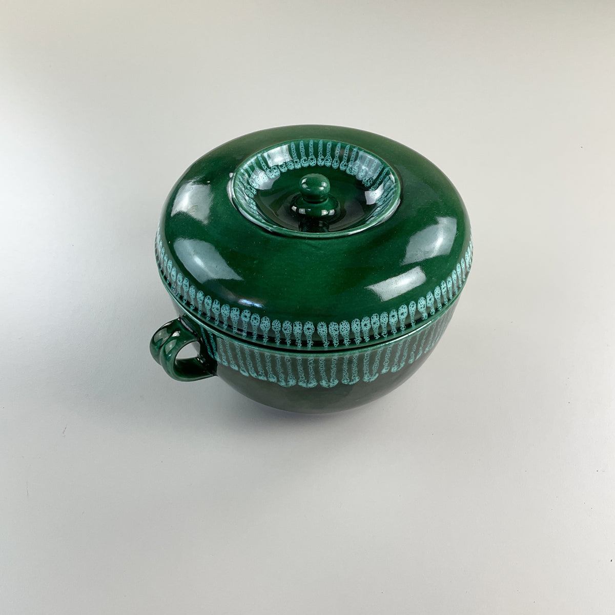 Gmundner Keramik Gudrun Wittke-Baudisch Topf mit Deckel 19cm-Gmundner Keramik-olesstore-vintage-secondhand-shop-austria-österreich