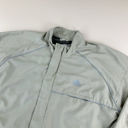 Adidas 90s Reflective Jacke Beige - Herren/XL Logo Detail