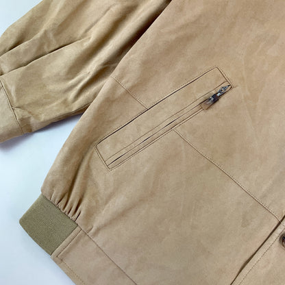 Bugatti Rauleder Jacke Beige - Herren/XL Ärmel Detail