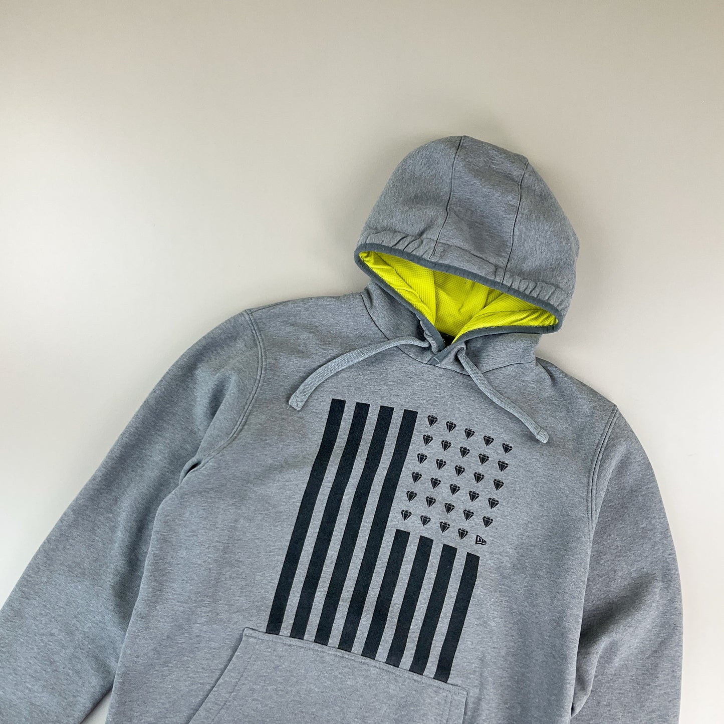 New Era Hoodie Grau - Herren/L Logo Detail