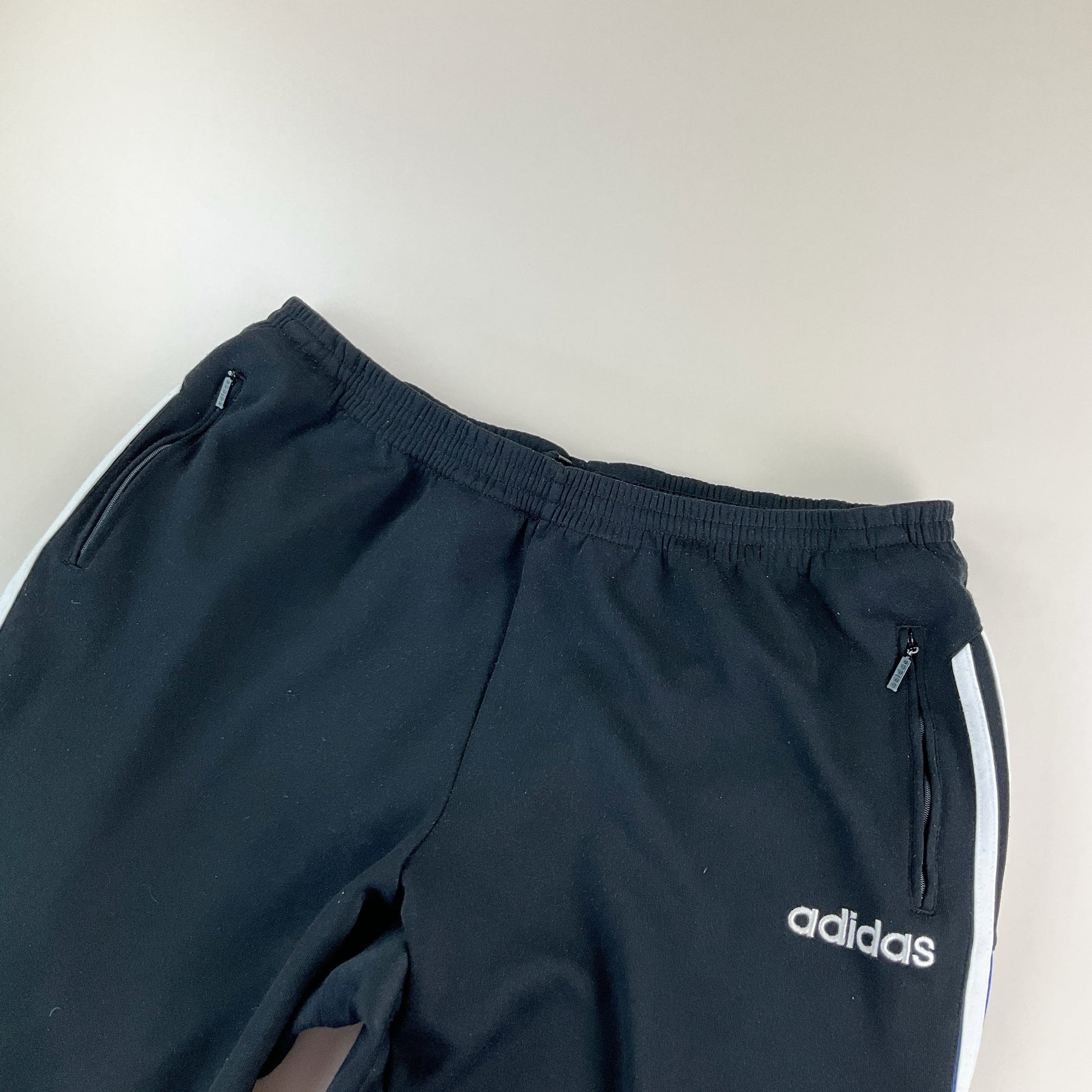 Adidas 90s Jogginghose Dreistreifen Schwarz - Herren/XL Logo Detail
