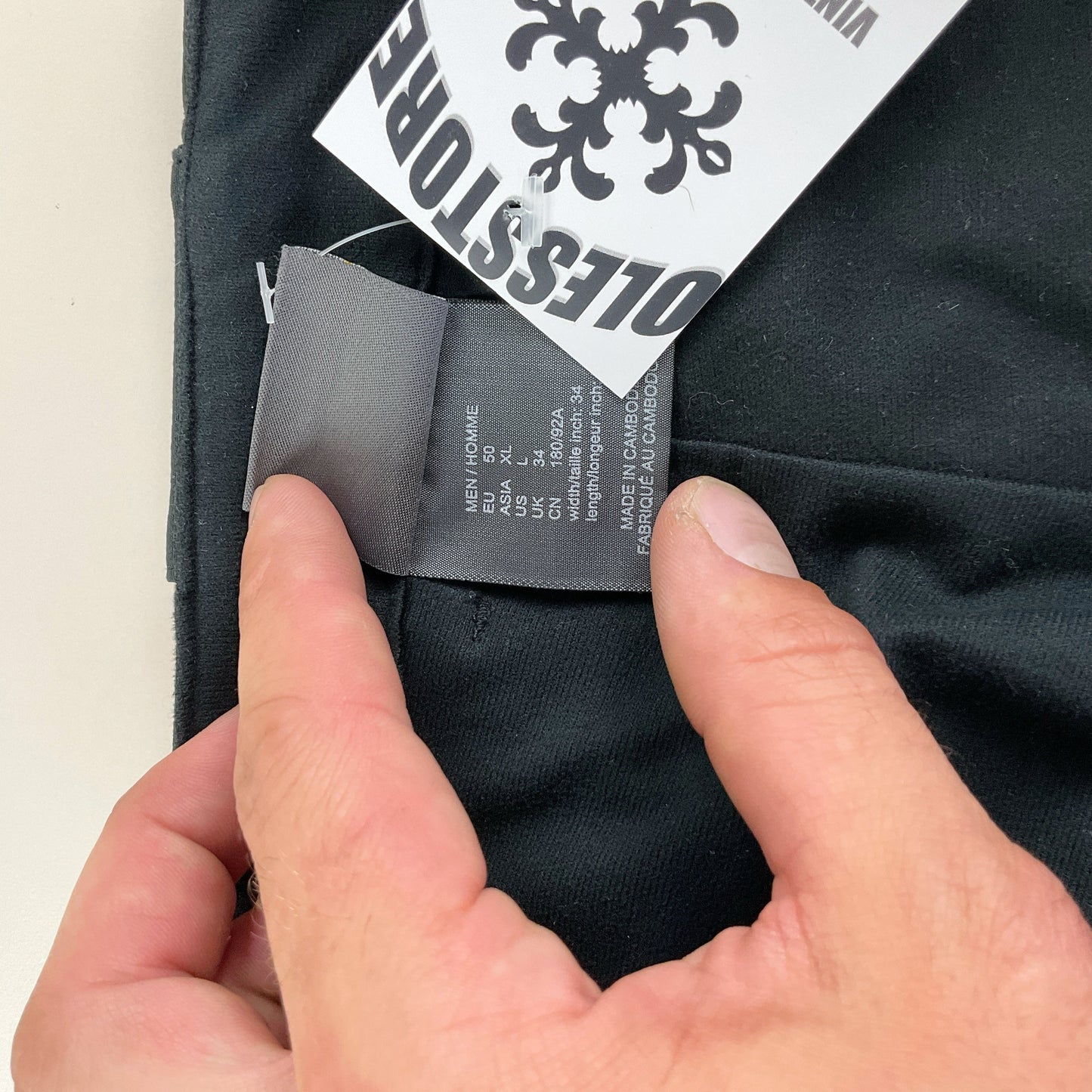 Jack Wolfskin Outdoor Wanderhose Schwarz - Herren/XL Größenetikett