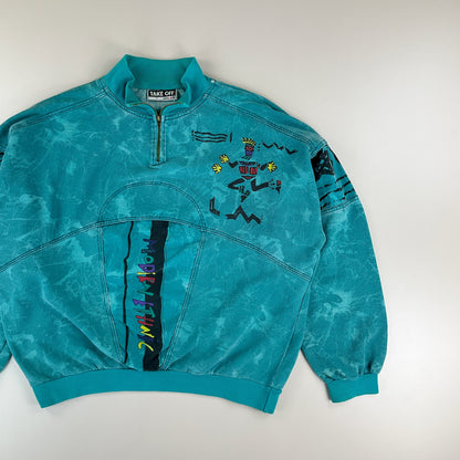 Adidas 80s Takeoff Modern Ethnic 1/4 Sweatshirt - Large Rückansicht