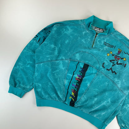Adidas 80s Takeoff Modern Ethnic 1/4 Sweatshirt - Large Detailansicht 1
