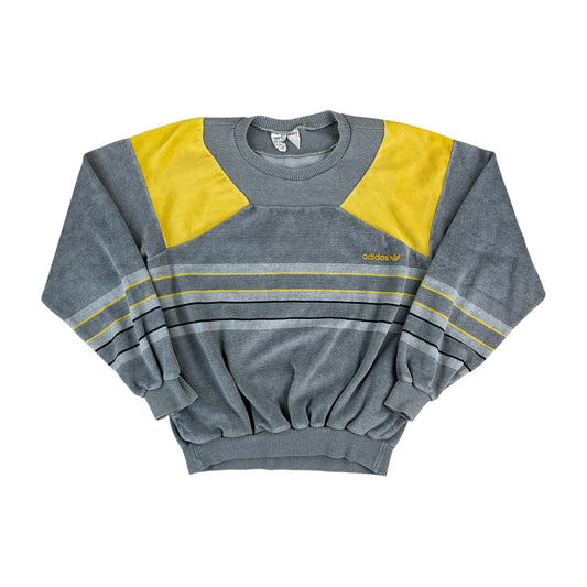 Adidas 70s Vintage Sweatshirt Grau - Damen/S Vorderansicht