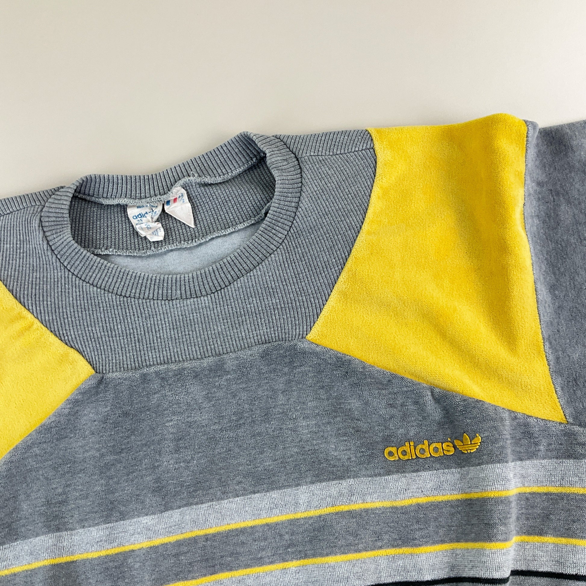 Adidas 70s Vintage Sweatshirt Grau - Damen/S Detailansicht 2