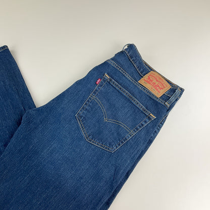 Levi's 505 Lot Jeans Dunkelblau - W36 L32 Rückansicht