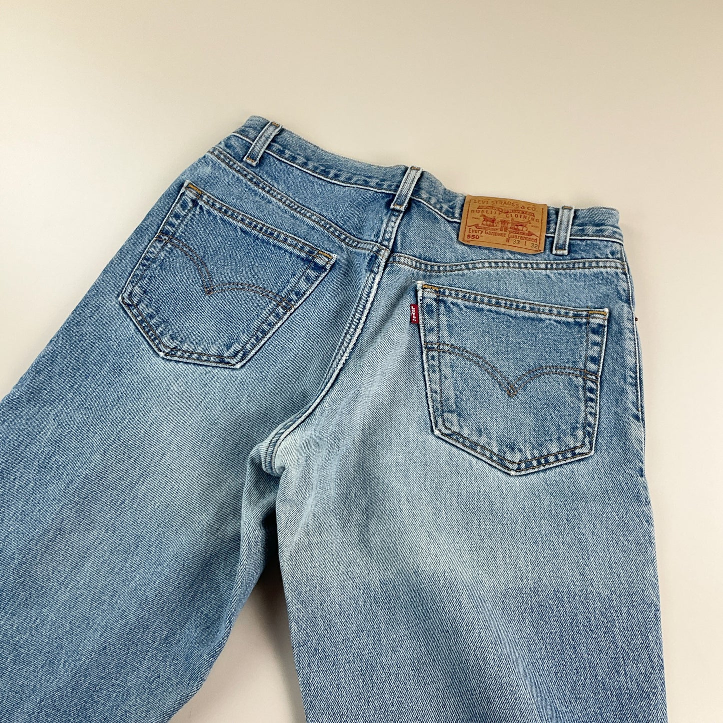 Levi's 550 Relaxed Fit 90s Jeans Hellblau - W33 L32 Detailansicht 4