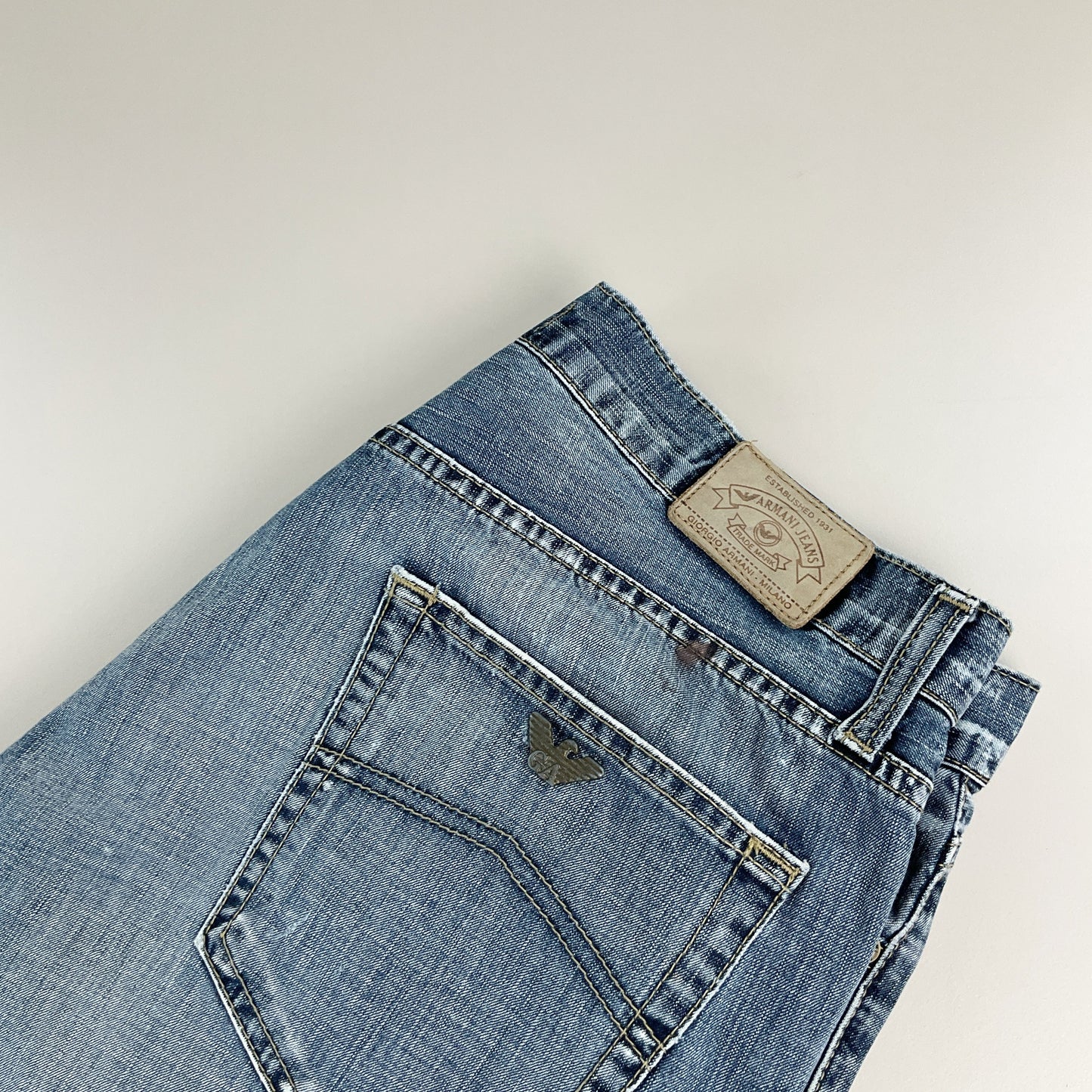 Armani Jeans 2000s Denim Jeans - W33 L32 Rückansicht