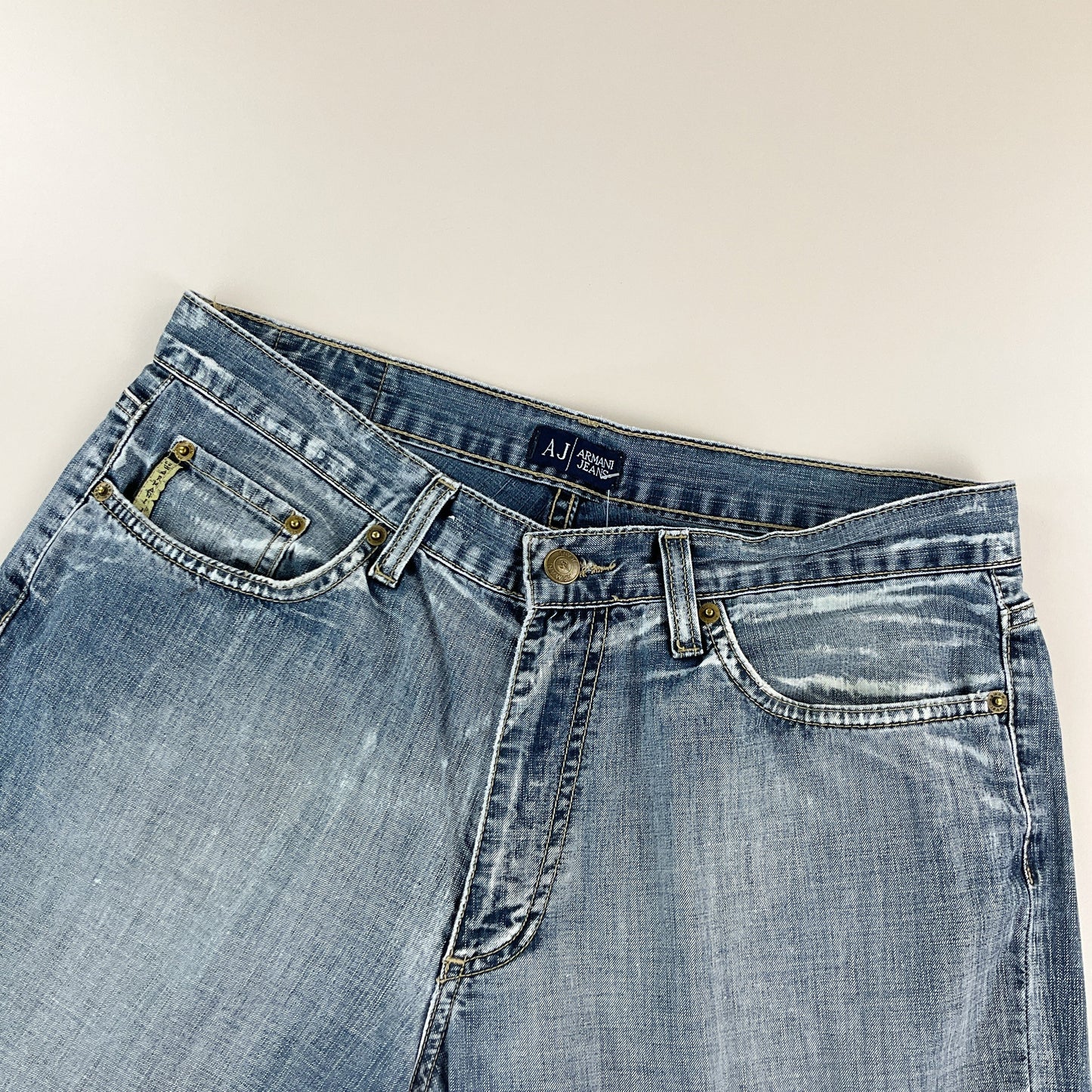 Armani Jeans 2000s Denim Jeans - W33 L32 Detailansicht 2