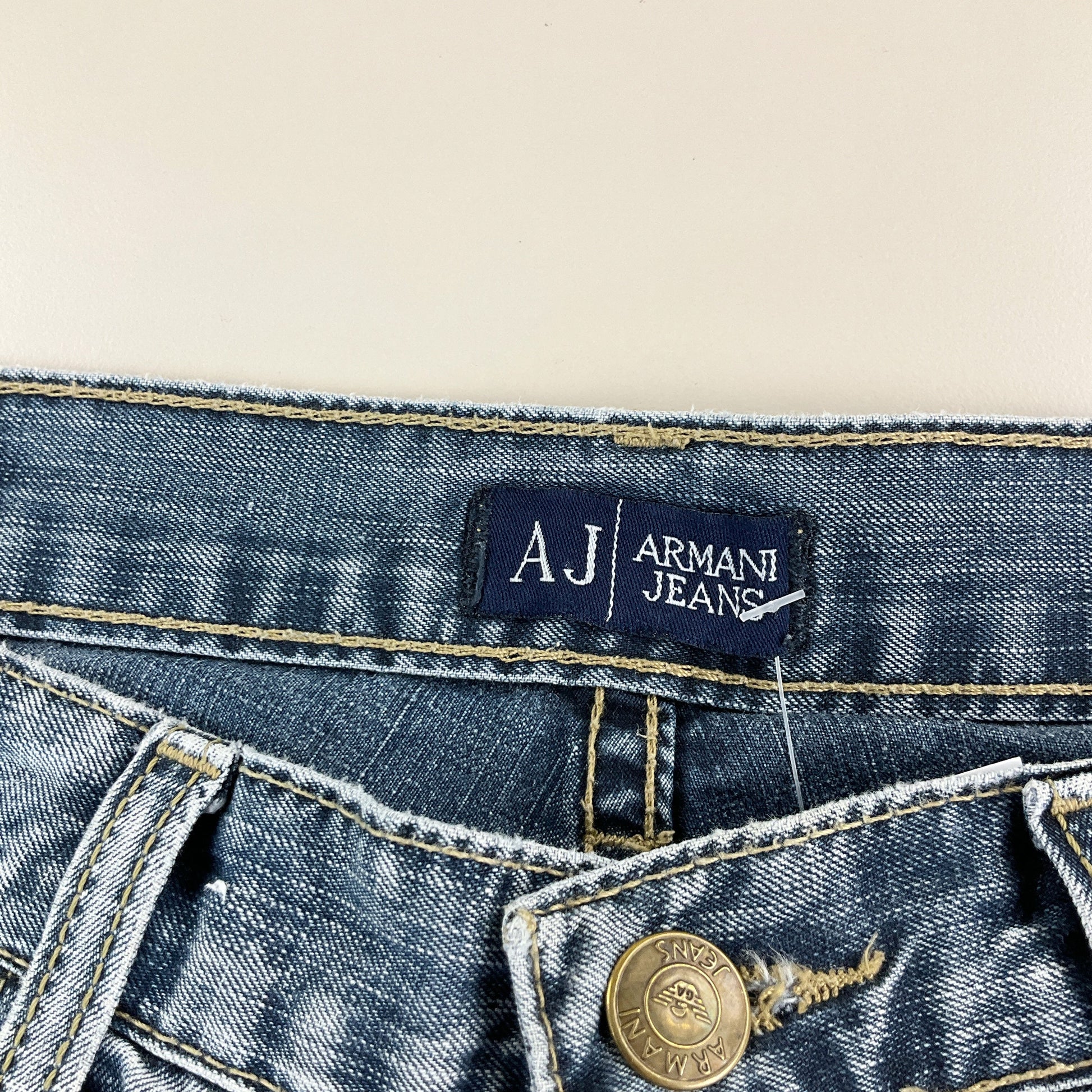 Armani Jeans 2000s Denim Jeans - W33 L32 Detailansicht 3