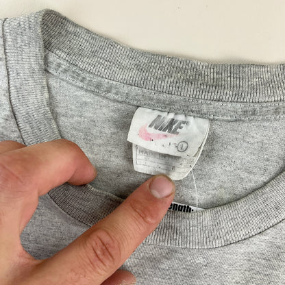 Nike 90s Vintage T-Shirt Grau - Herren/L Markenlabel
