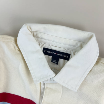 Tommy Hilfiger Rugby Longsleeve Polo Beige-Blau - Herren/M Detailansicht 3