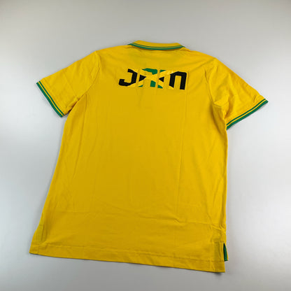 Puma Jamaica Polo Shirt Grün-Gelb - Herren/XL Detailansicht 3