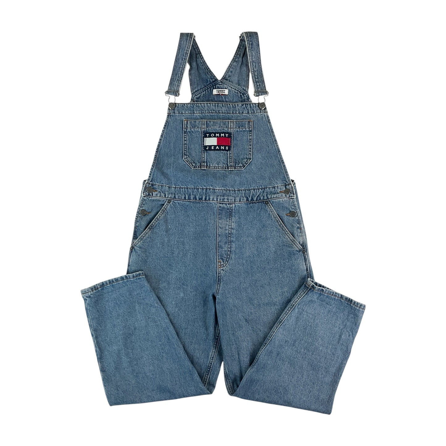 Tommy Jeans Denim Latzhose - W29 L30 Vorderansicht