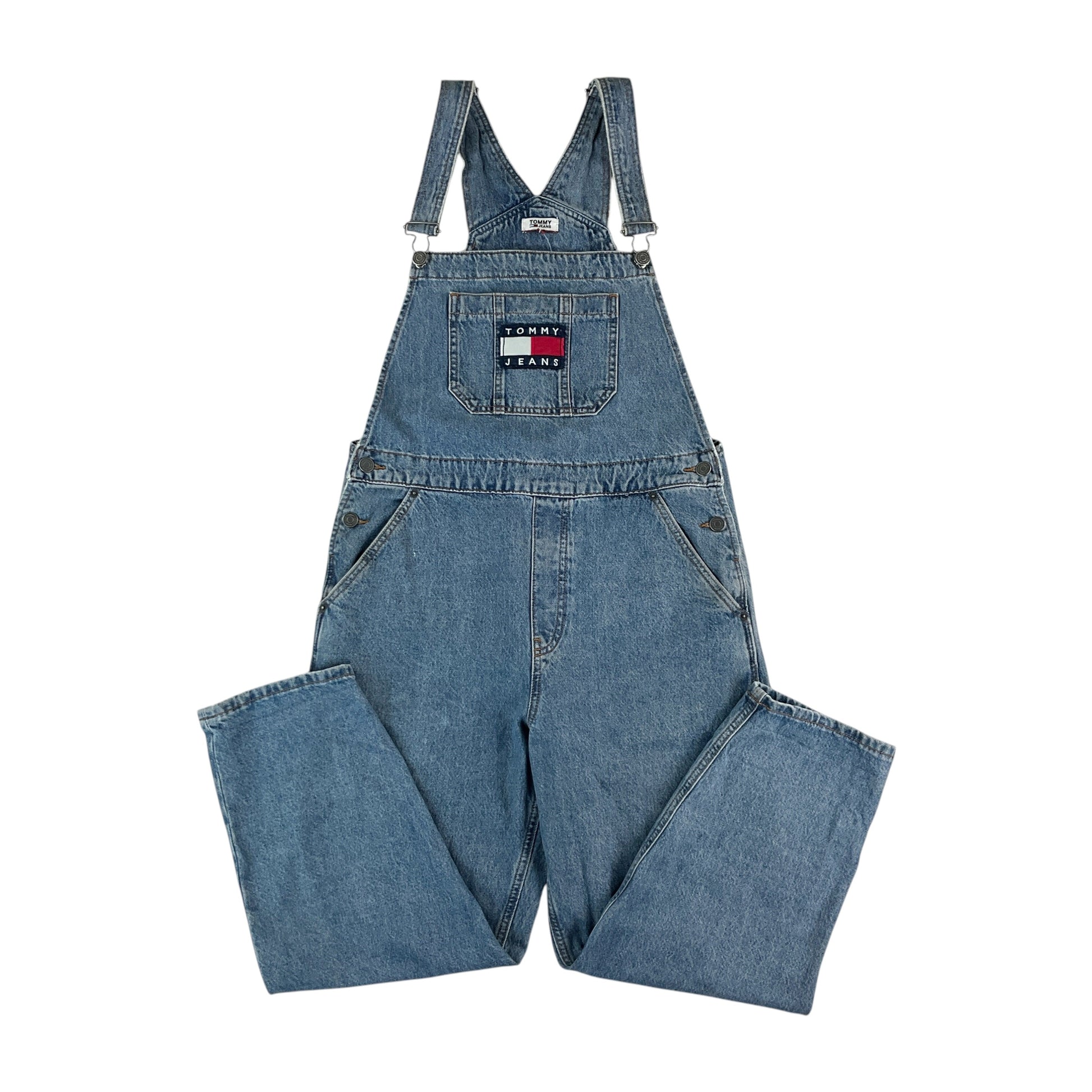 Tommy Jeans Denim Latzhose - W29 L30 Vorderansicht