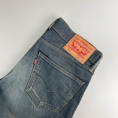 Levi's 511 Jeans Dunkelgrau - W32 L32 Rückansicht