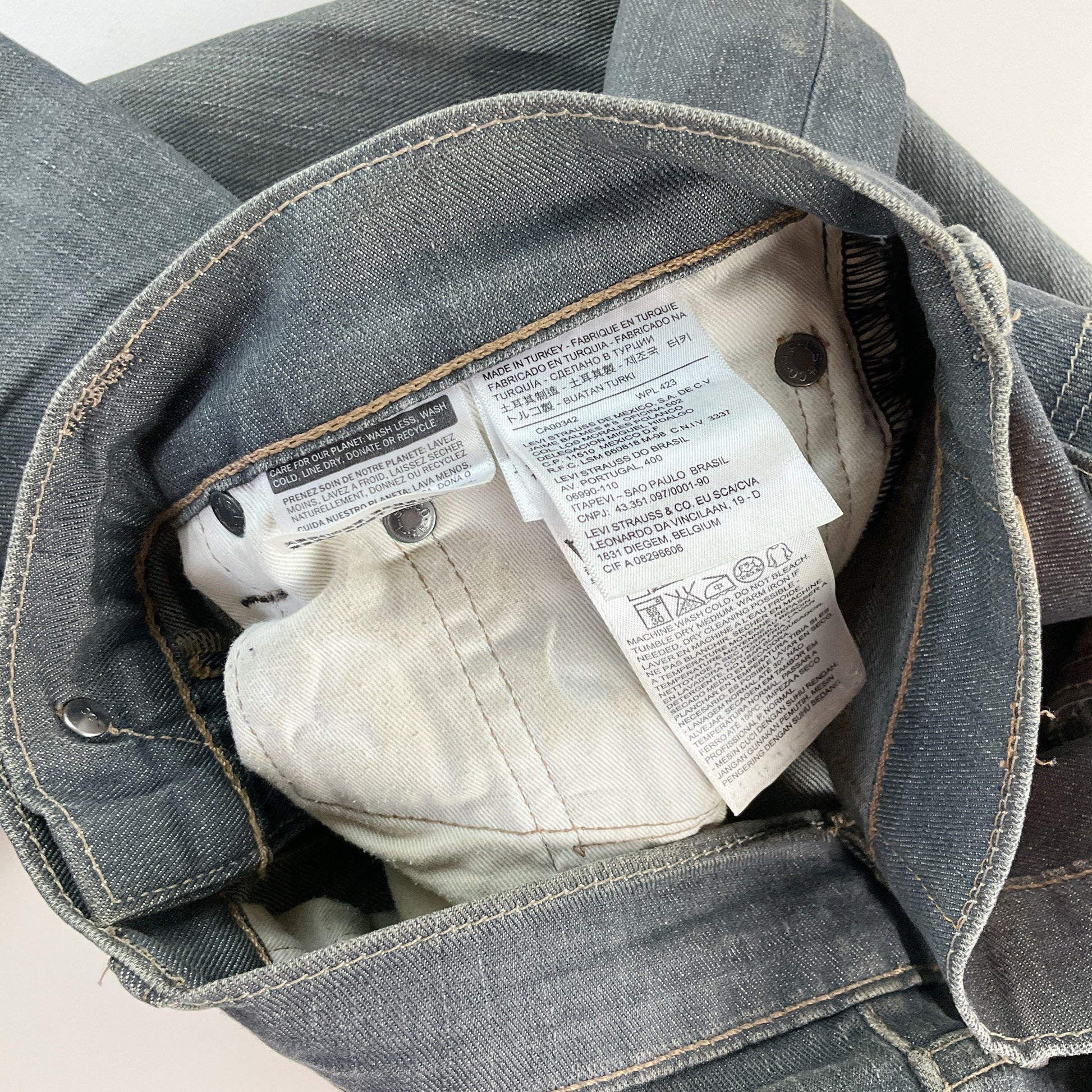 Levi's 511 Jeans Dunkelgrau - W32 L32 Detailansicht 5