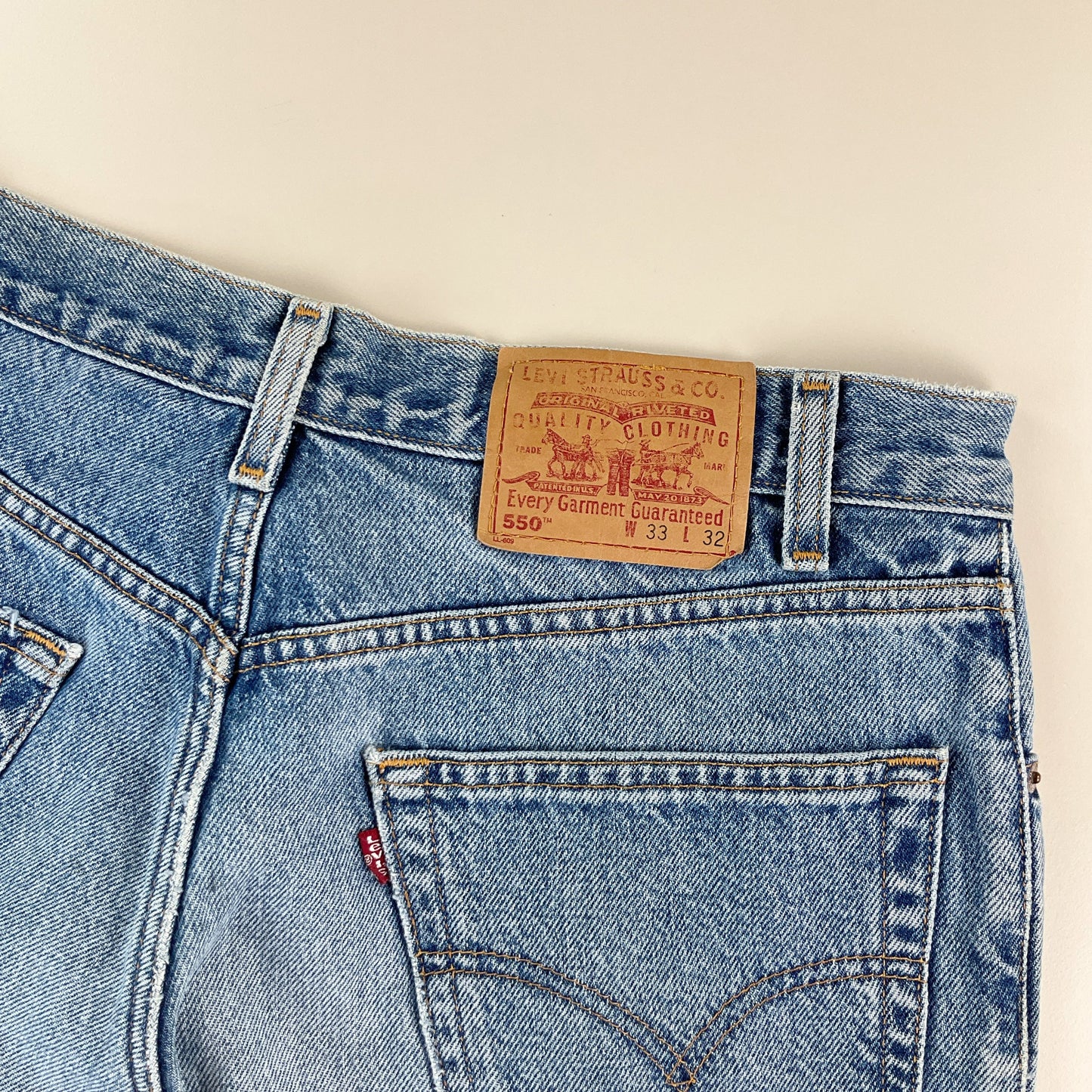 Levi's 550 Relaxed Fit Jeans - W33 L32 Detailansicht 3