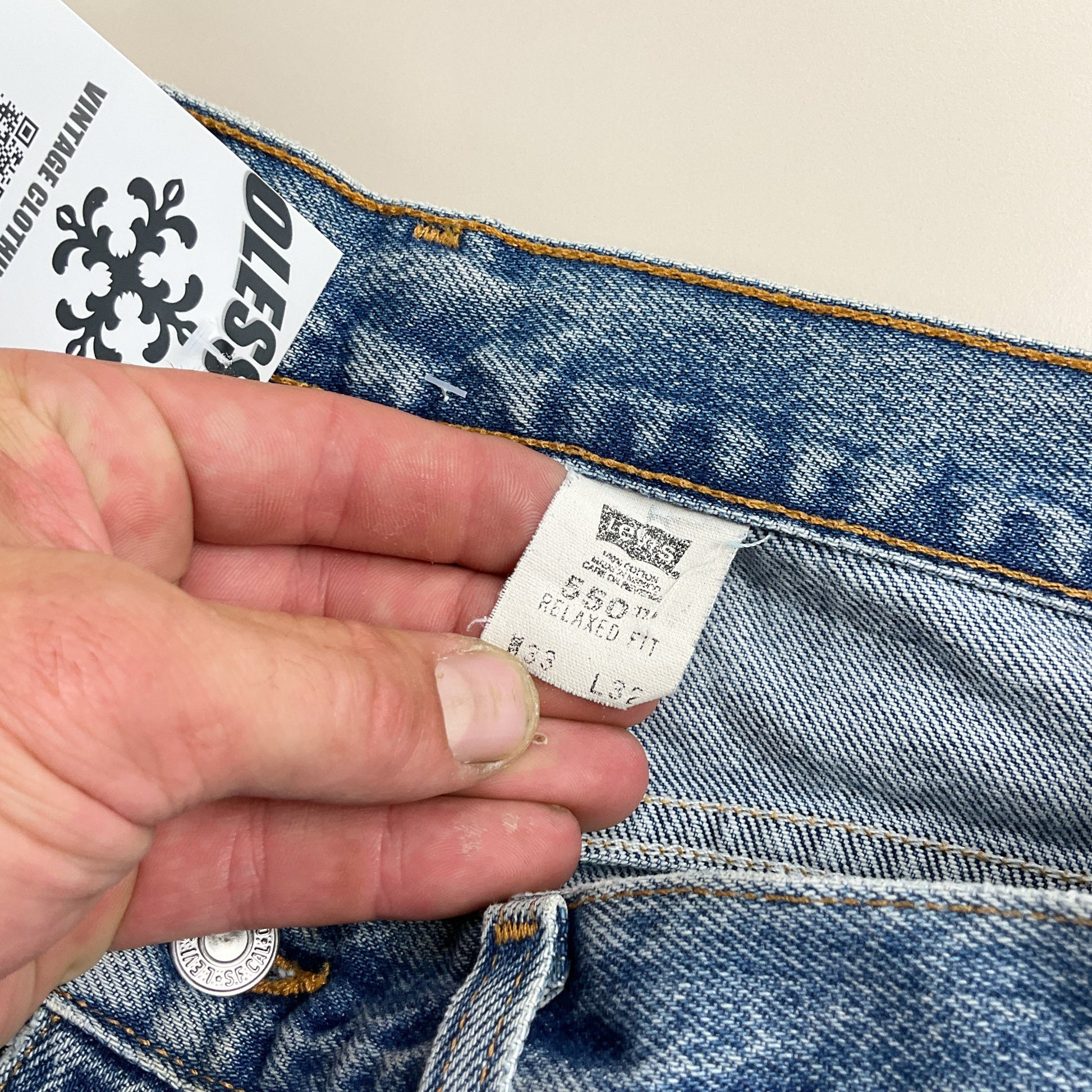 Levi's 550 Relaxed Fit Jeans - W33 L32 Markenlabel