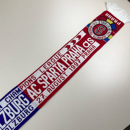 Austria Salzburg vs Sparta Prag 1997 Fan-Schal Markenlabel