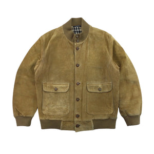 Burberry Suede 90s Jacket - Large-Burberry-olesstore-vintage-secondhand-shop-austria-österreich
