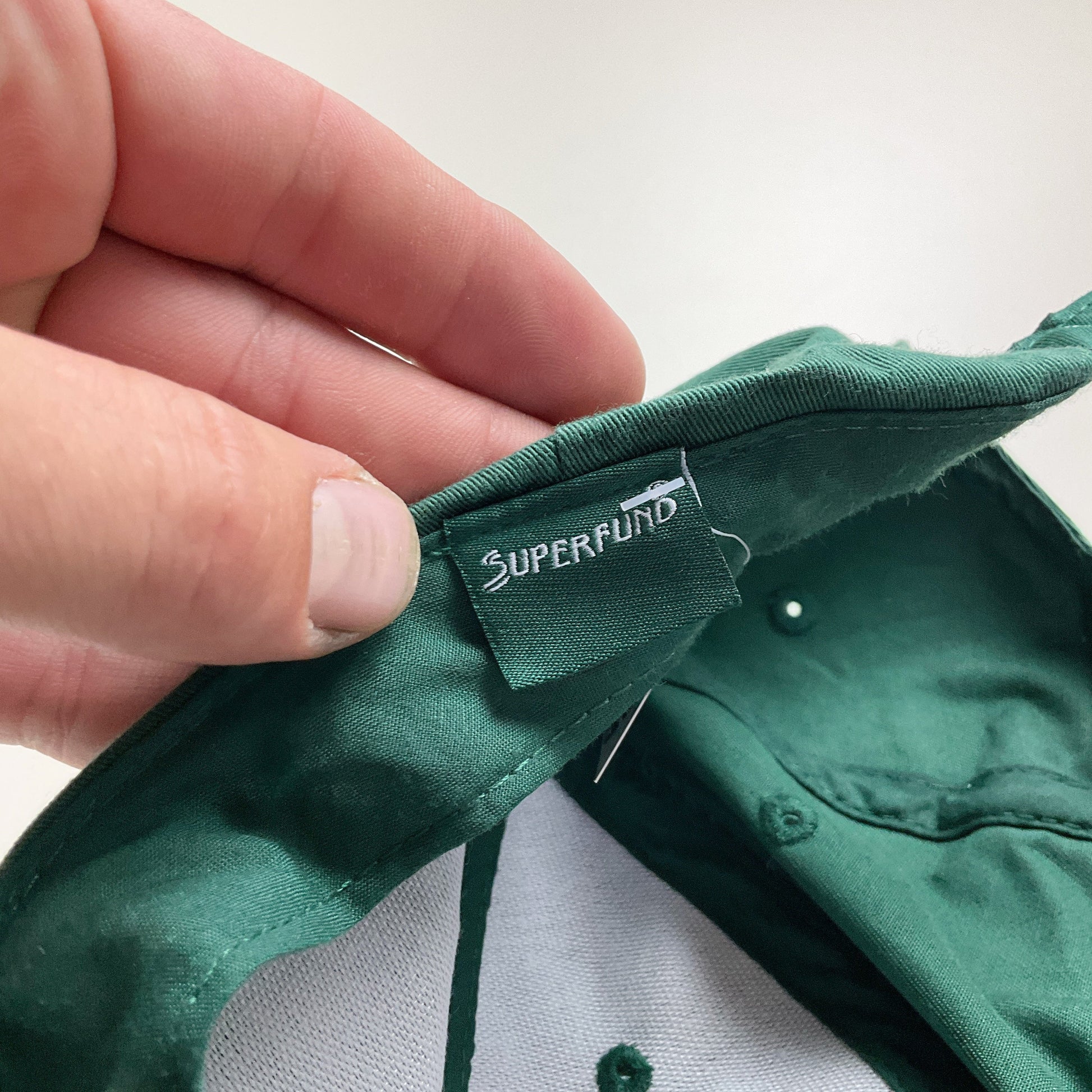 Superfund Cap Grün - Innenlabel