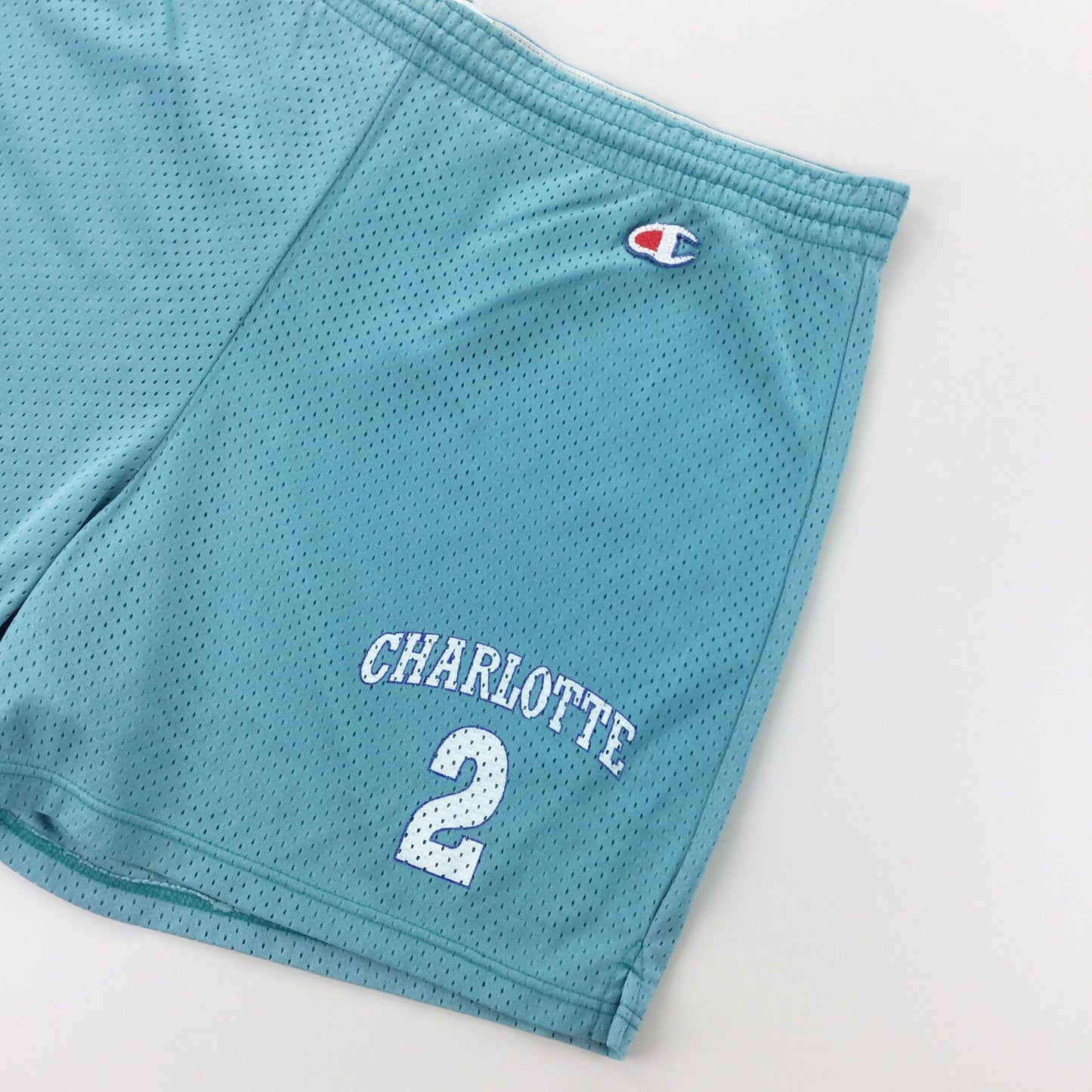 Champion Charlotte Hornets 90s Shorts - Large-Champion-olesstore-vintage-secondhand-shop-austria-österreich