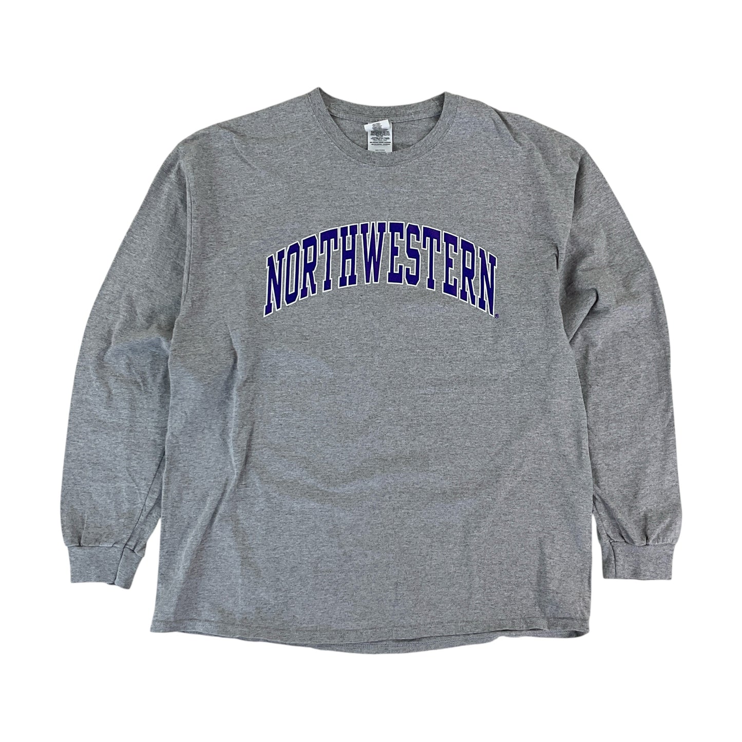 Gildan, Gildan Northwestern Langarmshirt, Grau, Herren/XL
