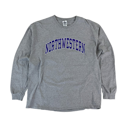 Gildan, Gildan Northwestern Langarmshirt, Grau, Herren/XL