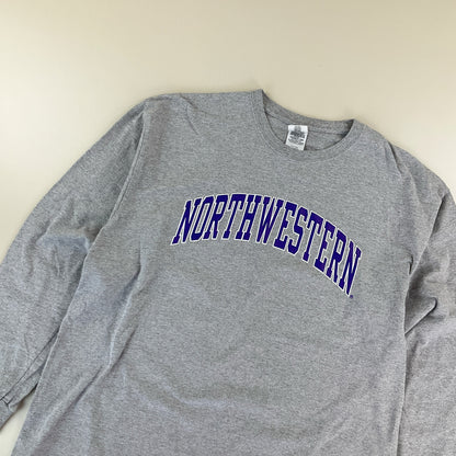 Gildan, Gildan Northwestern Langarmshirt, Grau, Herren/XL