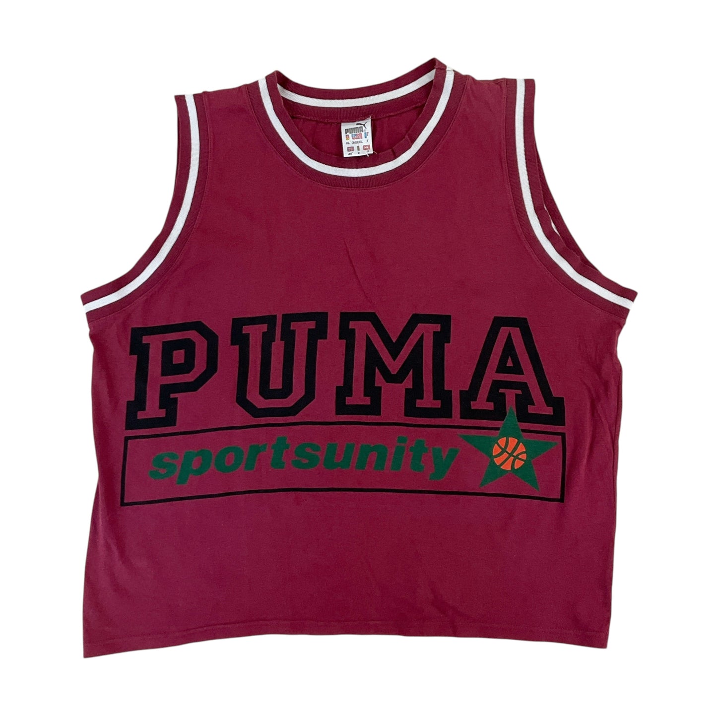Puma, Puma Basketball Tanktop, Dunkelrot, Herren/XXL