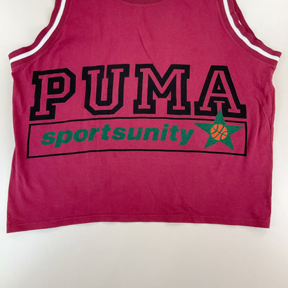 Puma, Puma Basketball Tanktop, Dunkelrot, Herren/XXL