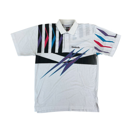 Reebok, Reebok Polo Shirt, Weiß/Bunt, Herren/M