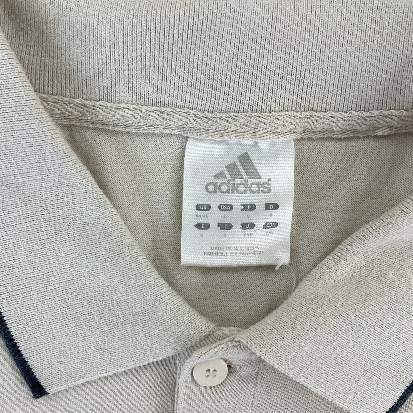 Adidas, Adidas Polo Shirt, Beige, Herren/L