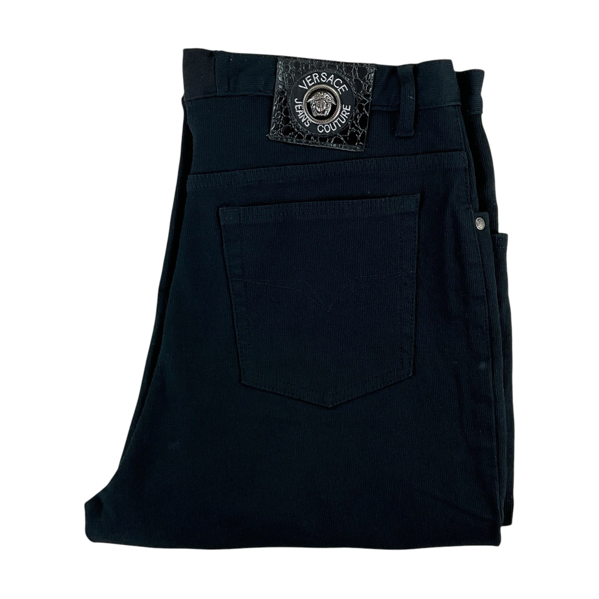 Versace Jeans Couture, Versace Jeans Couture Stoffhose 90s, Schwarz, W32 L34