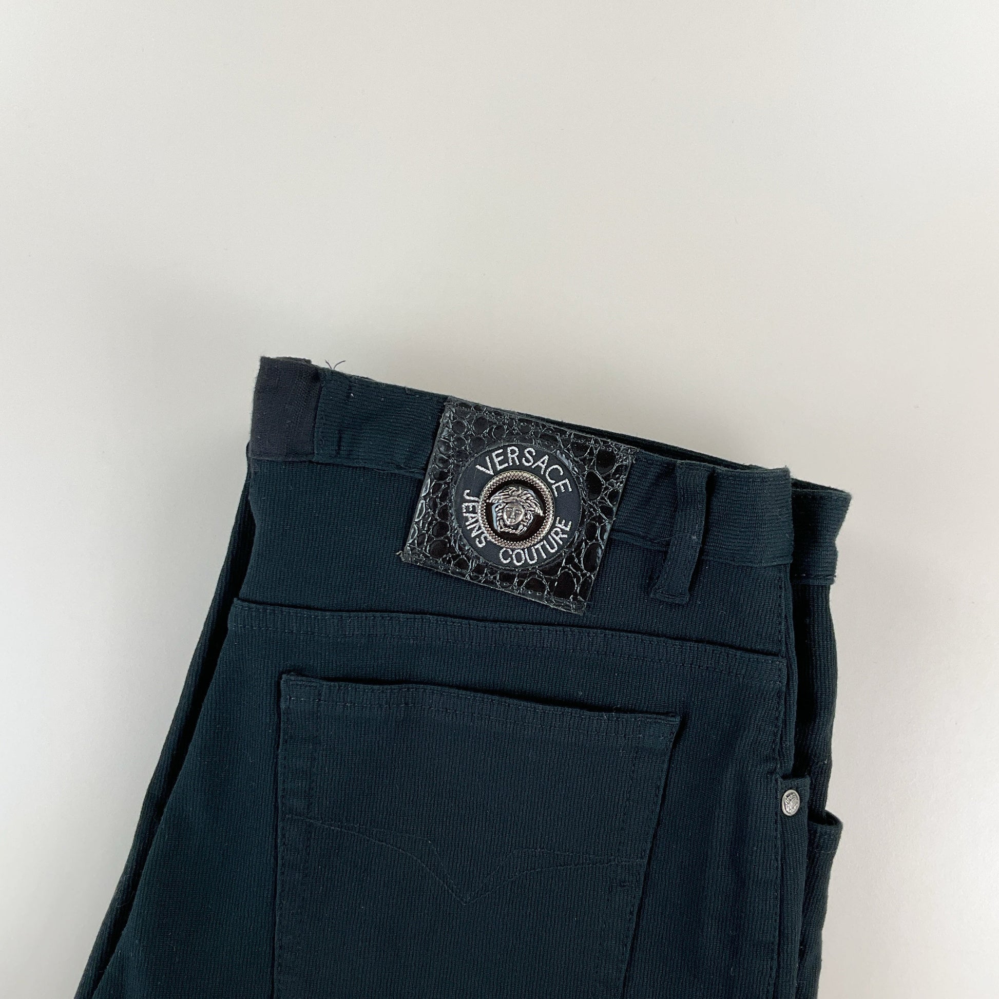 Versace Jeans Couture, Versace Jeans Couture Stoffhose 90s, Schwarz, W32 L34