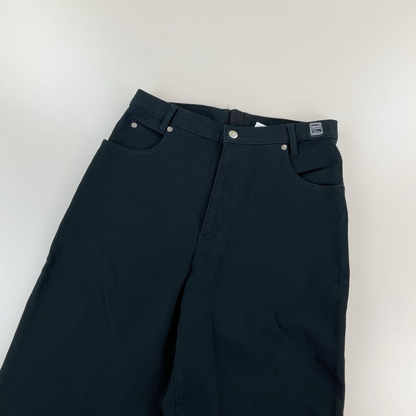 Versace Jeans Couture, Versace Jeans Couture Stoffhose 90s, Schwarz, W32 L34