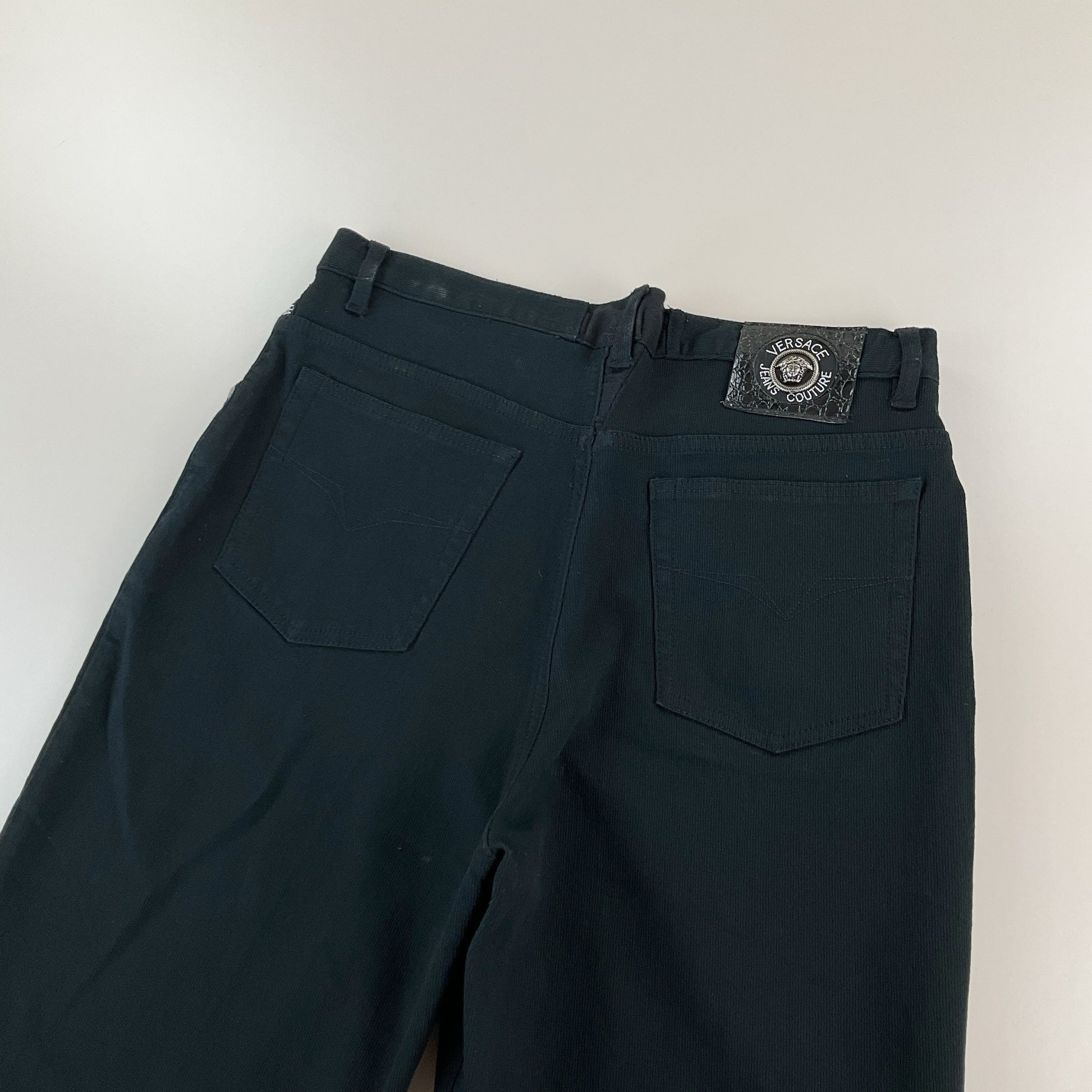 Versace Jeans Couture, Versace Jeans Couture Stoffhose 90s, Schwarz, W32 L34