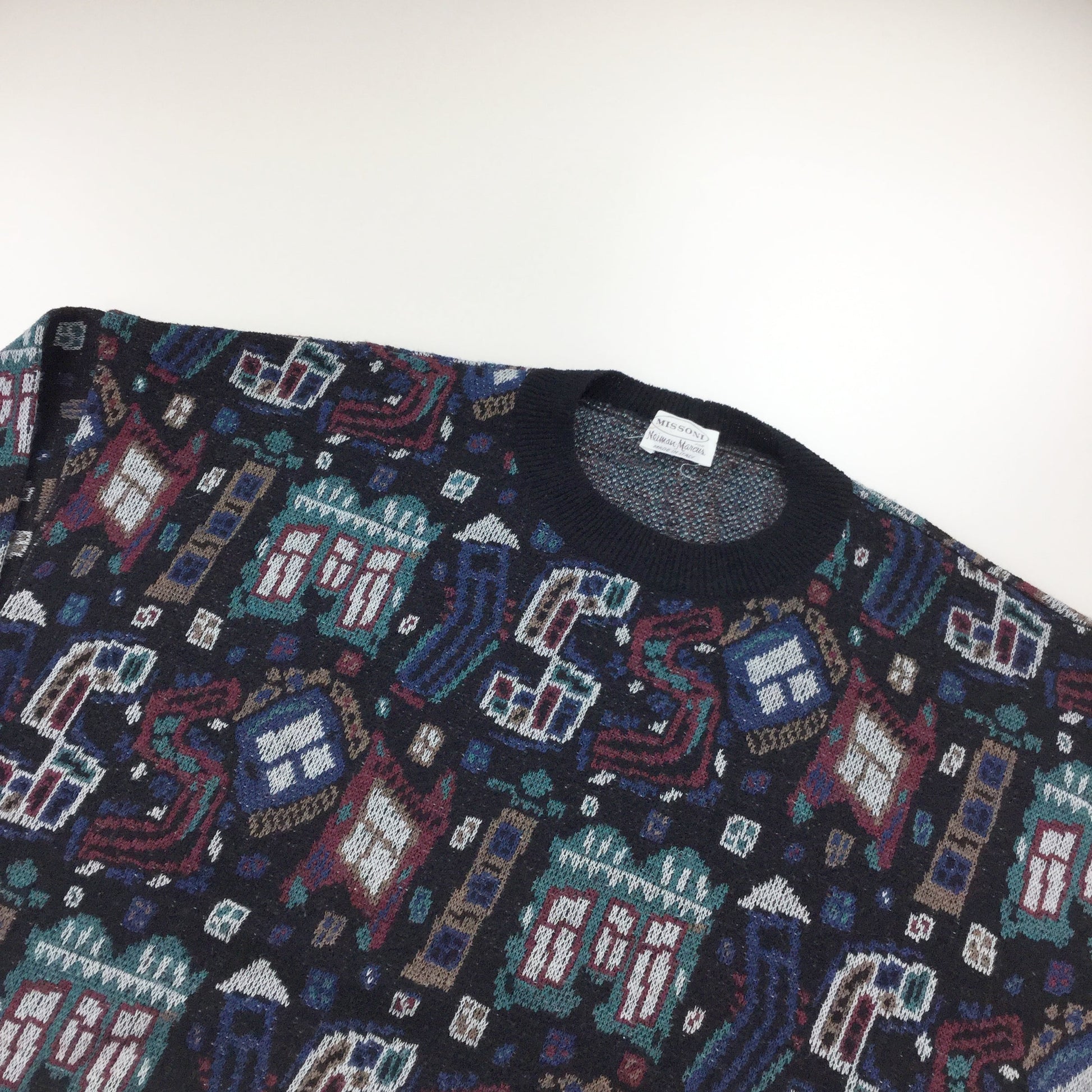 Missoni Neiman Marcus Wool Sweatshirt - XL-olesstore-vintage-secondhand-shop-austria-österreich