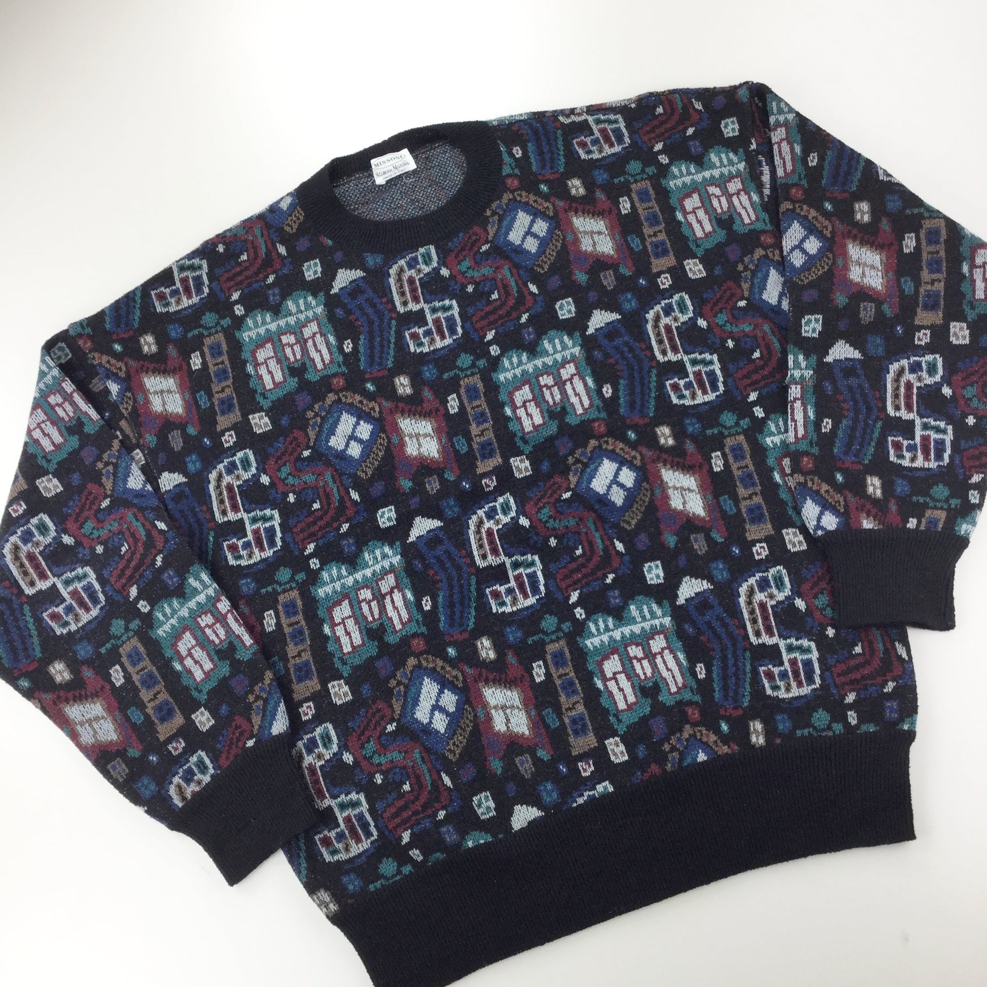 Missoni Neiman Marcus Wool Sweatshirt - XL-olesstore-vintage-secondhand-shop-austria-österreich